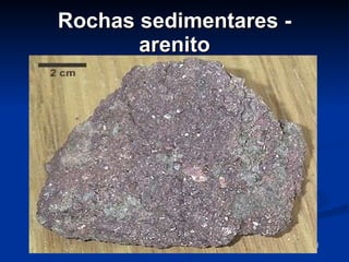 Rochas sedimentares - arenito 