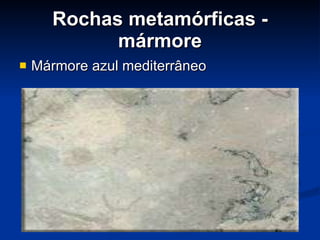 Rochas metamórficas - mármore Mármore azul mediterrâneo 
