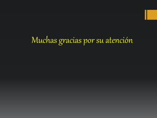 Muchas gracias por su atención
 