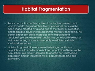 Geological challenges & ecological effects of highway construction | PPTX