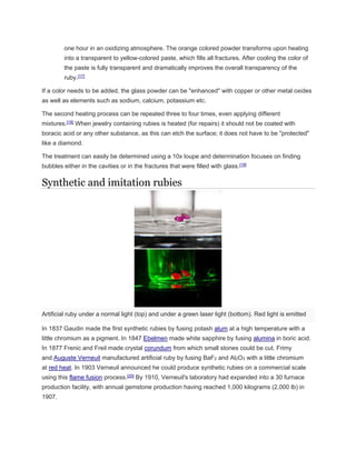 Ruby Fracture GEOLOGICAL INFO COLLECTION OF MYANMAR RUBY by Myo Aung Ex- Exploration ...