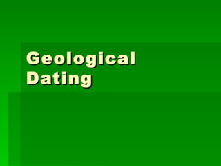 Geological Dating 