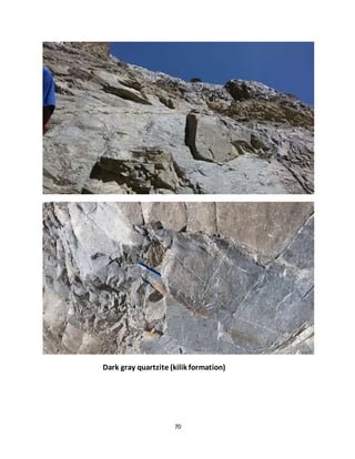 70
Dark gray quartzite (kilik formation)
 