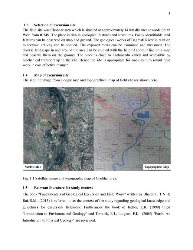 Geological fieldwork report