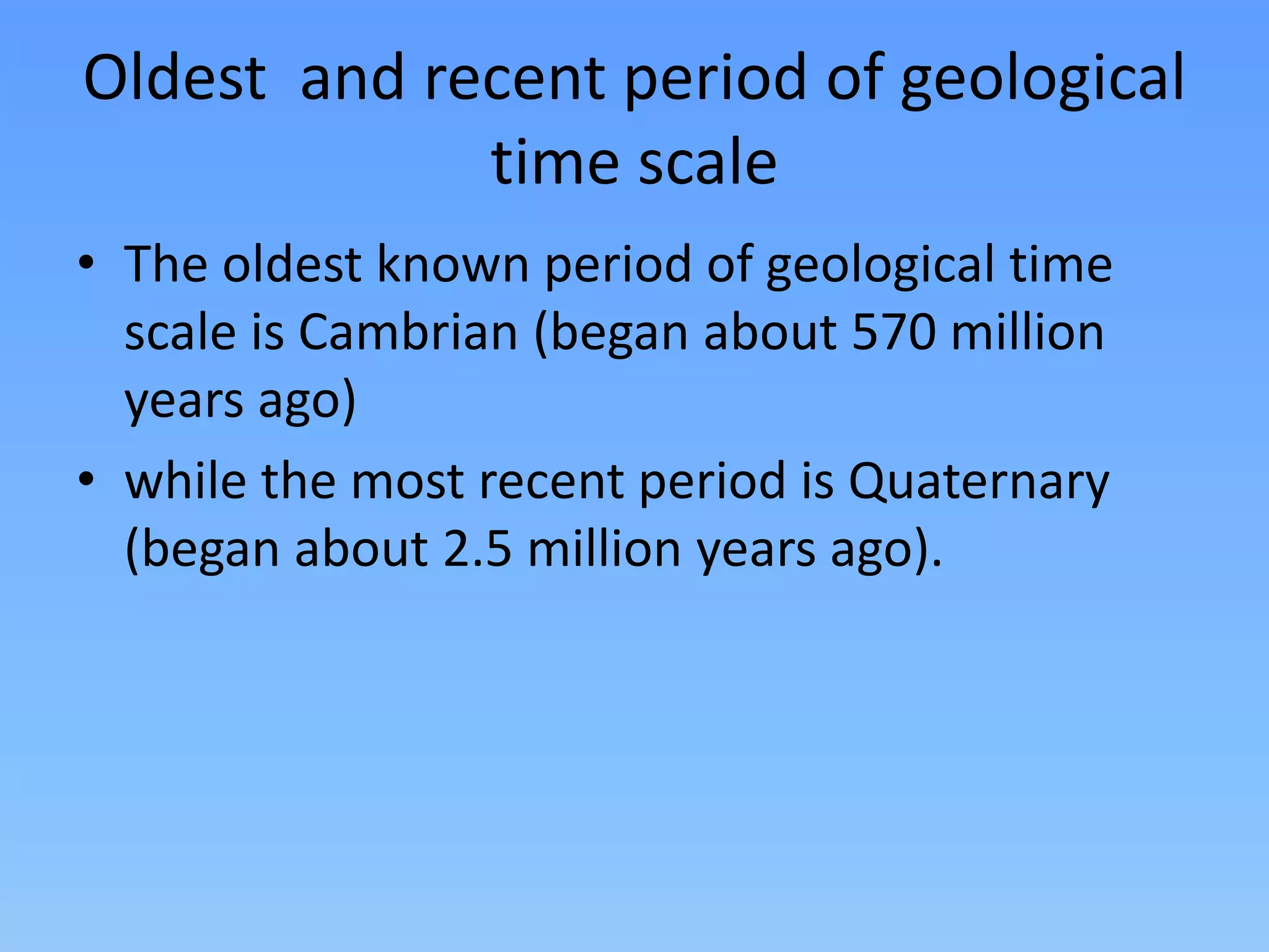 Geological time scale | PPTX