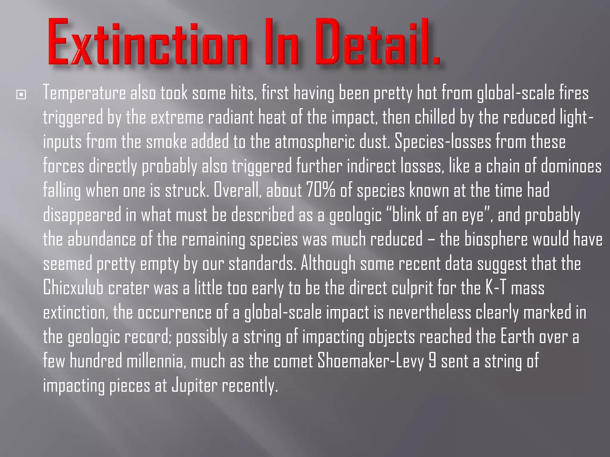 Geological time scale extinction. converted | PPT