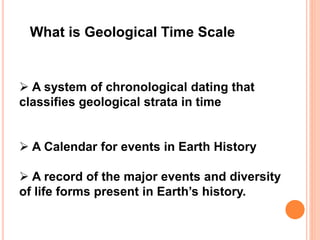 Geological Time Scale | PPTX