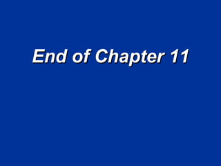 End of Chapter 11 