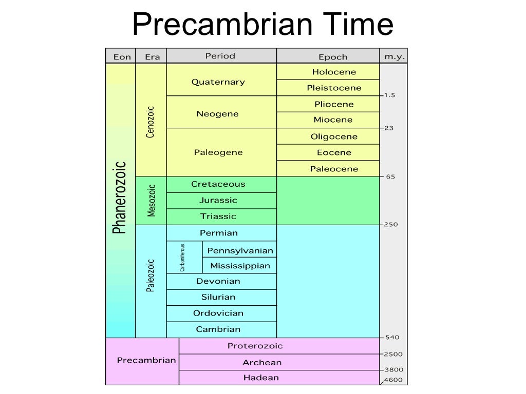 Geological Time Scale Worksheet