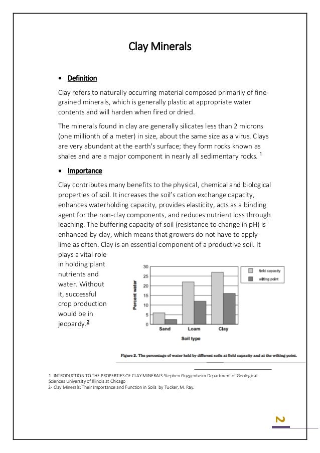 Geology clay minerals and geotechnical problems