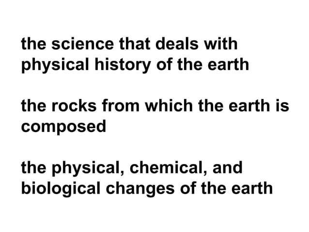Geology Words PPT geology-words-ppt