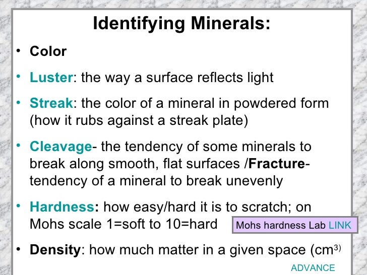 mineral identification labs