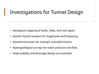 Impact of Earthquakes on Tunnel Engineering in Seismic Zones 3 & 4 of ...