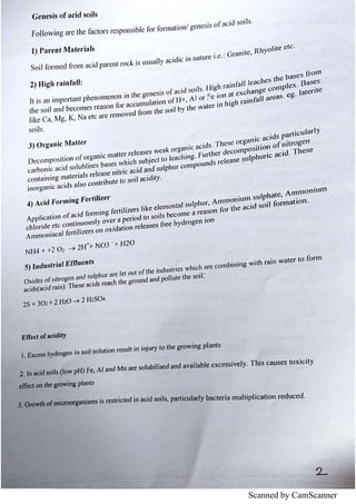 Geology & soil notes | PDF