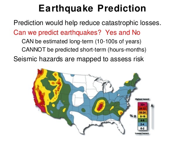 Largest predicted earthquake