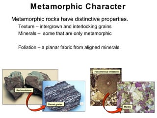 Metamorphic Characters Geology lecture 9 | PPT
