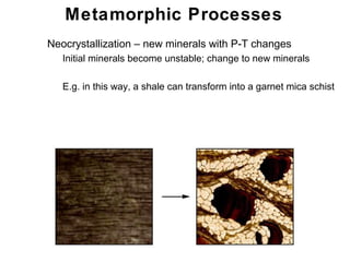 Neocrystallization Diagram Geology lecture 9 | PPT