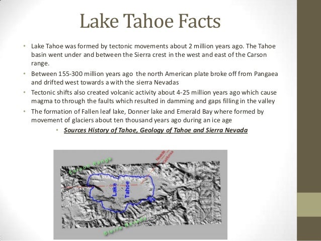 Geology of lake tahoe