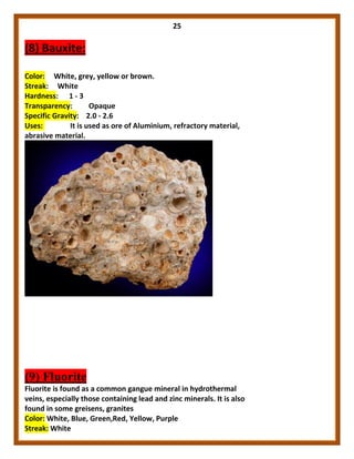 Geology practicals | PDF