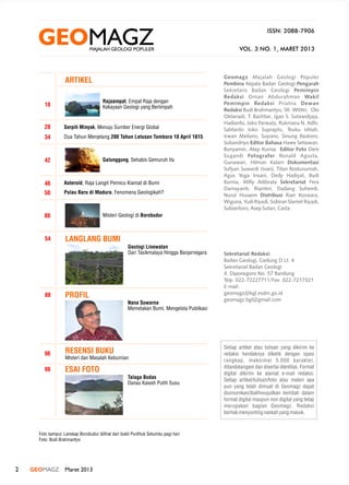2 GEOMAGZ Maret 2013
 