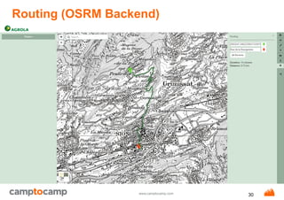 www.camptocamp.com
Routing (OSRM Backend)
30
 