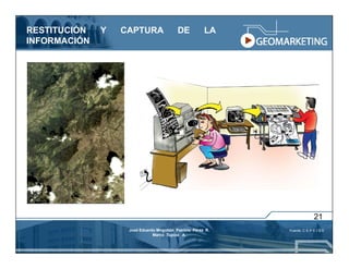 RESTITUCIÓN   Y   CAPTURA                 DE           LA
INFORMACIÓN




                                                                           21
                   José Eduardo Mogollón Patricio Pérez R.   Fuente: C E P E I G E
                              Marco Tupiza A.
 