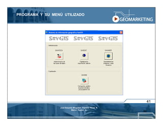 PROGRAMA Y SU MENÚ UTILIZADO




                                                                 41
                  José Eduardo Mogollón Patricio Pérez R.
                             Marco Tupiza A.
                                                            46
 