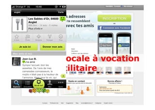 Recherche locale à vocation
         utilitaire
 