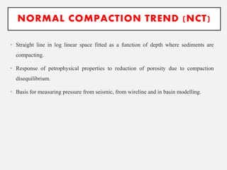Compaction Trend Using Log Data Geomechanical Study of Wellbore Stability | PDF