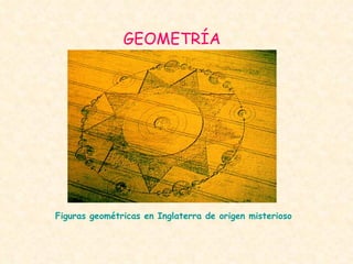 GEOMETRÍA   Figuras geométricas en Inglaterra de origen misterioso 