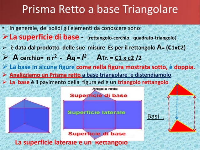 Geometria i solidi spiegati e illustrati semplicemente e prisma a base ...