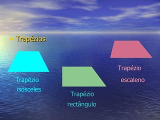 Trapézios Trapézio Trapézio Trapézio isósceles rectângulo escaleno 