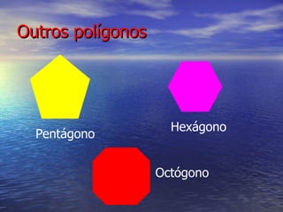Outros polígonos Pentágono Hexágono Octógono 
