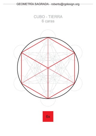 GEOMETRÍA SAGRADA - roberto@rgdesign.org



          CUBO - TIERRA
             6 caras




                  6x
 