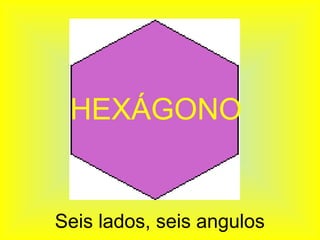 HEXÁGONO


Seis lados, seis angulos
 