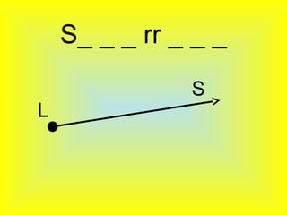 S_ _ _ rr _ _ _
               S
L
 