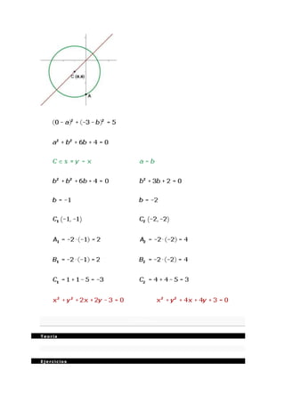 C ó ni c as
 Te oría
 Eje rcicios
 