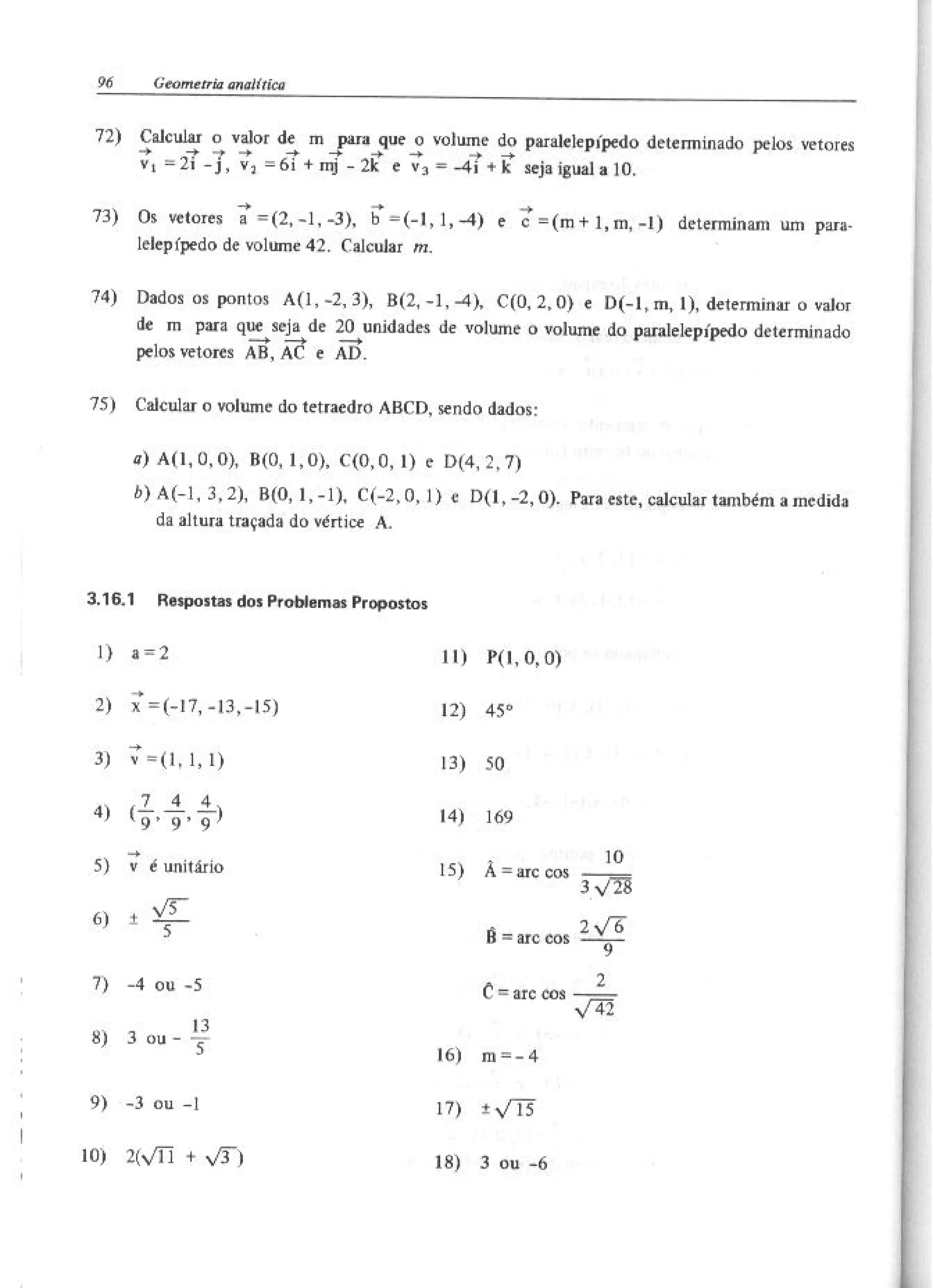 Geometria Analítica de Alfredo Steinbruch e Paulo Winterle
