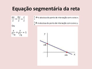 Equação segmentária da reta
 