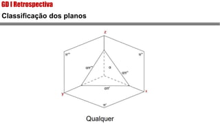 Classificação dos planos
GD I Retrospectiva
 