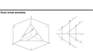 Duas rectas paralelas
 