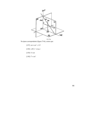 99
Na épura correspondente (figura 73-b), vemos que:
[127]   ’  LT
[128] x (Pi ) = x ( )
[129] f  
[130] f’  ’
 