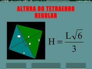 ALTURA DO TETRAEDRO REGULAR 