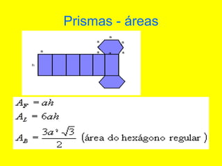 Prismas - áreas
 