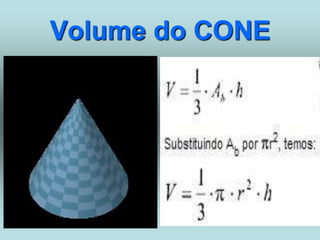 Volume do CONE
 