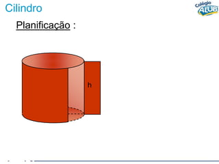 Cilindro
Planificação :
R
x
h
 