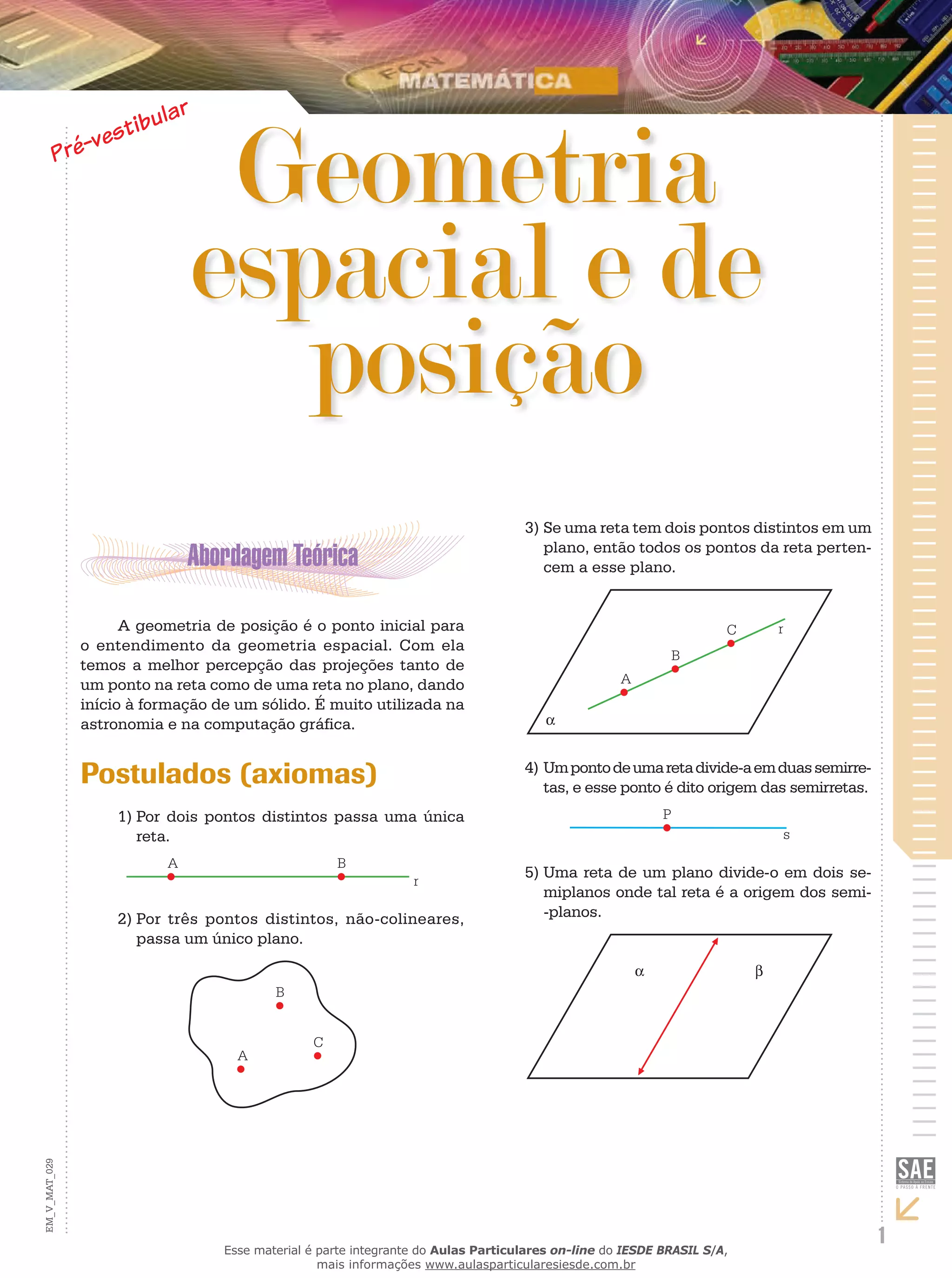 Geometria Espacial e de Posição | PDF