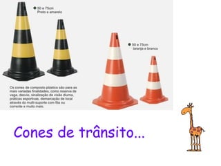 Cones de trânsito... 