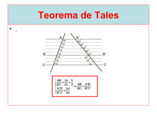 Teorema de Tales
• .
 