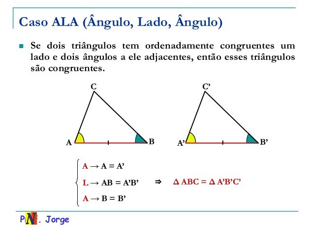 Geometria plana angulos no triangulo econgruencia
